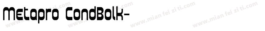 Metapro CondBolk字体转换